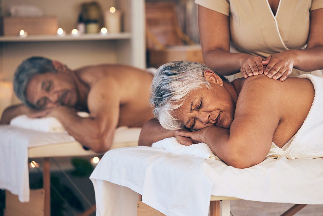 Couples get massages at Artemis Spa